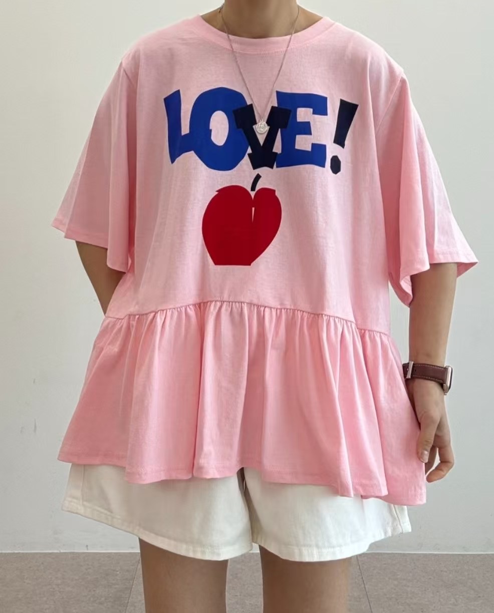 AZIT韓國直郵㊣女士新款職業熱賣25春夏人氣休閑推薦時尚T恤AZITT恤圖色2