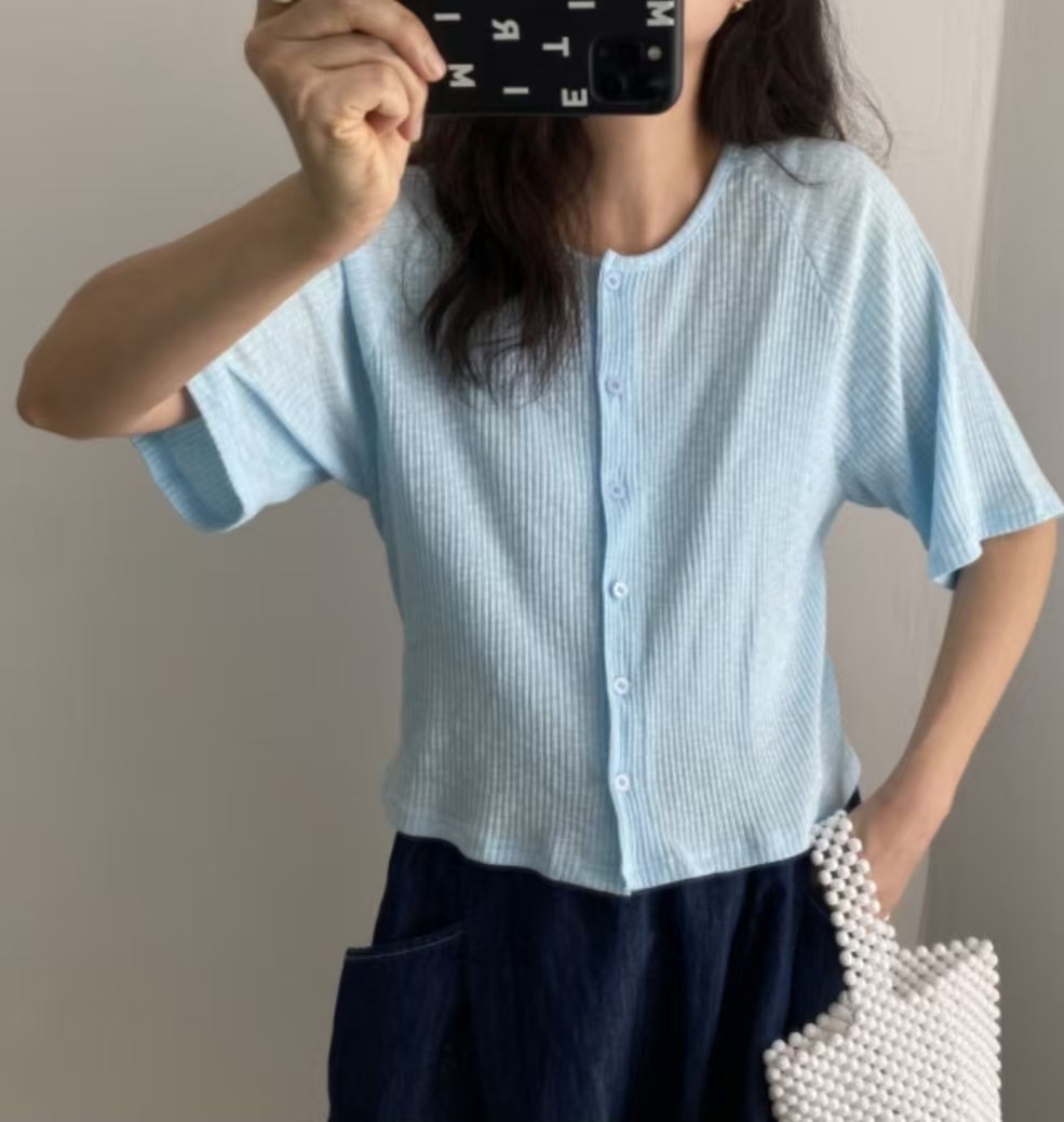 AZIT東大門㊣實拍女士新款時尚真品職業25春夏推薦人氣熱賣T恤AZITT恤圖色2