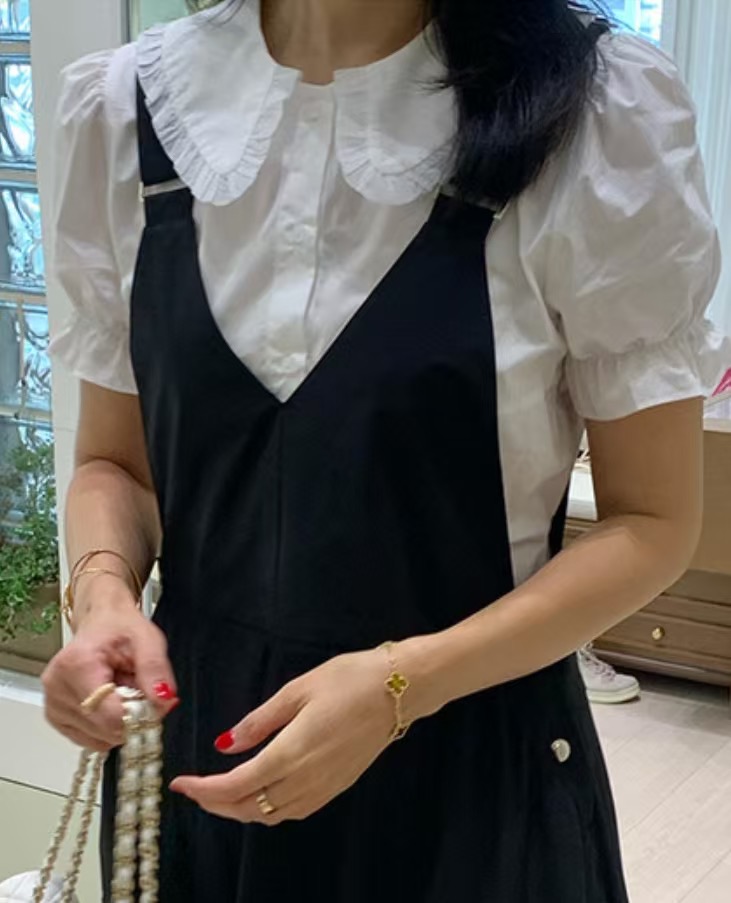 JOA韓國直郵㊣女士新品休閑推薦職業時尚25春夏熱賣襯衫蕾絲衫JOA襯衫/蕾絲衫