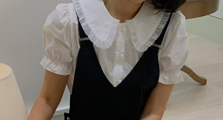 JOA韓國直郵㊣女士新品休閑推薦職業時尚25春夏熱賣襯衫蕾絲衫JOA襯衫/蕾絲衫