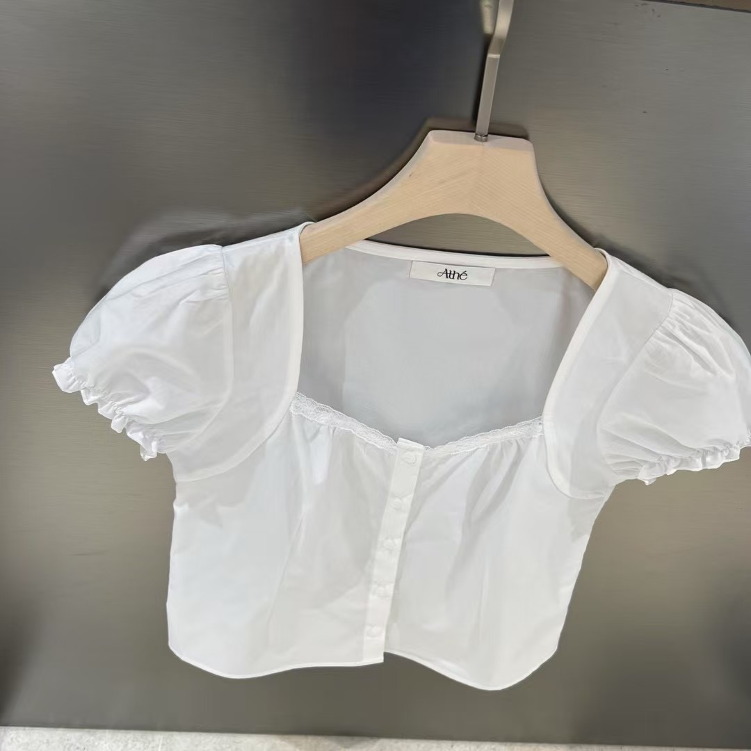 REVE-OT東大門㊣直郵女士新品25春夏職業人氣休閑襯衫蕾絲衫Athe襯衫/蕾絲衫