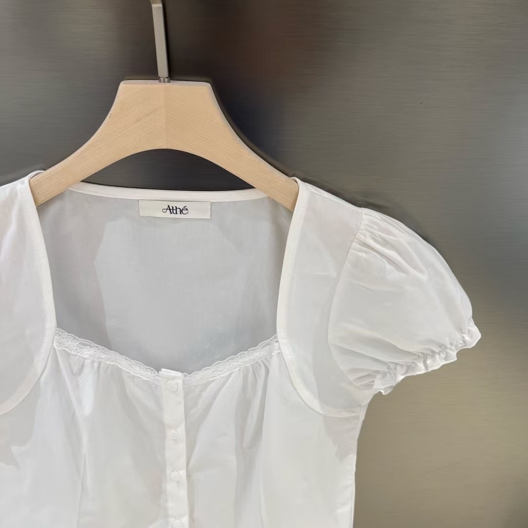 REVE-OT東大門㊣直郵女士新品25春夏職業人氣休閑襯衫蕾絲衫Athe襯衫/蕾絲衫