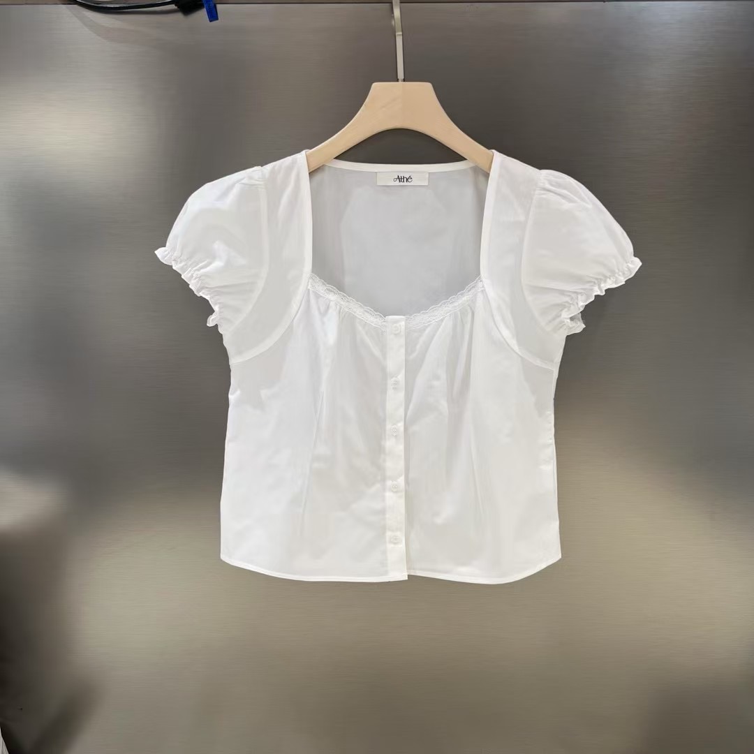 REVE-OT東大門㊣直郵女士新品25春夏職業人氣休閑襯衫蕾絲衫Athe襯衫/蕾絲衫