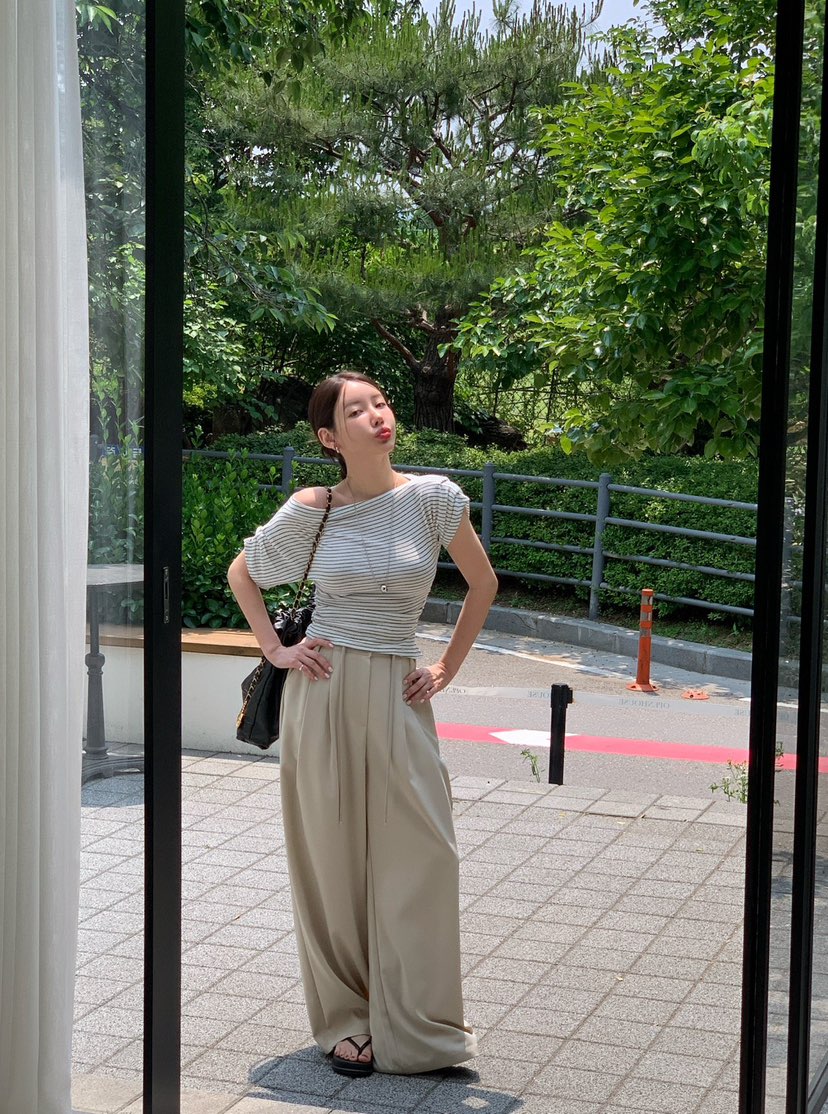 REVE CITE-L韓國直郵㊣女士新品真品人氣休閑25春夏休閑褲REVE CITE休閑褲