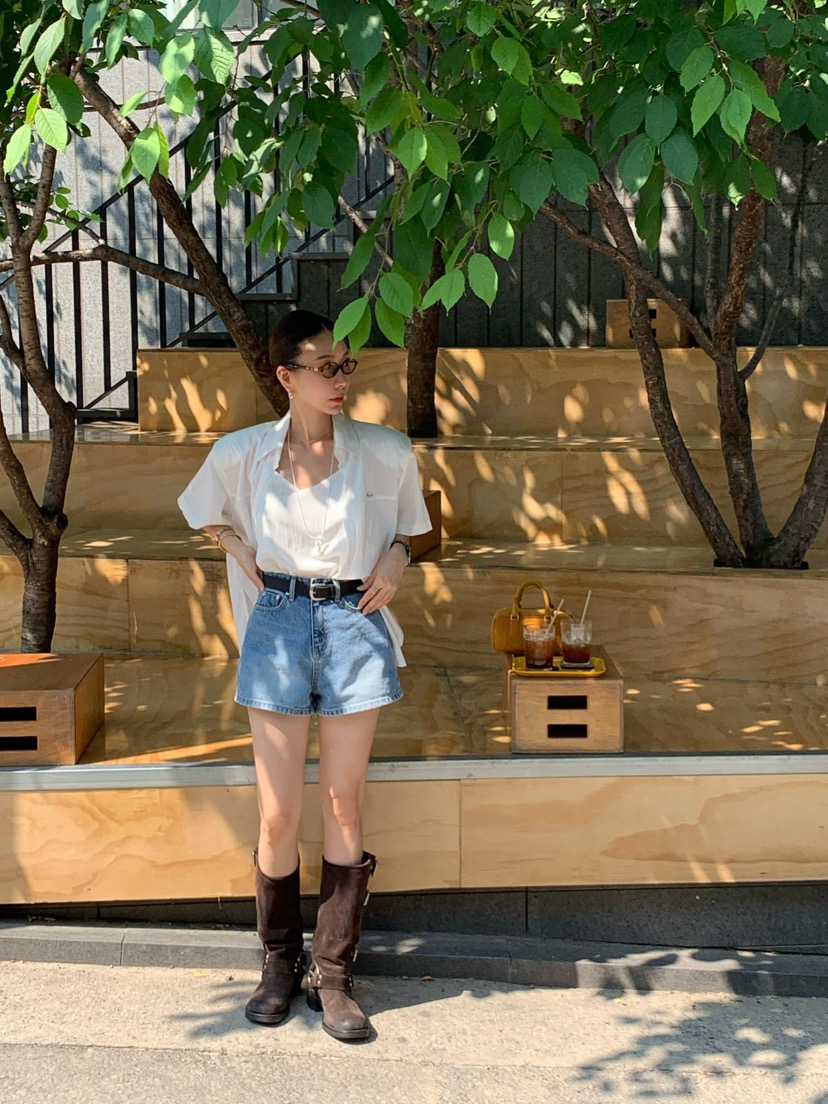 REVE CITE-L韓國代購㊣女士新品人氣時尚熱賣推薦職業短褲REVE CITE短褲