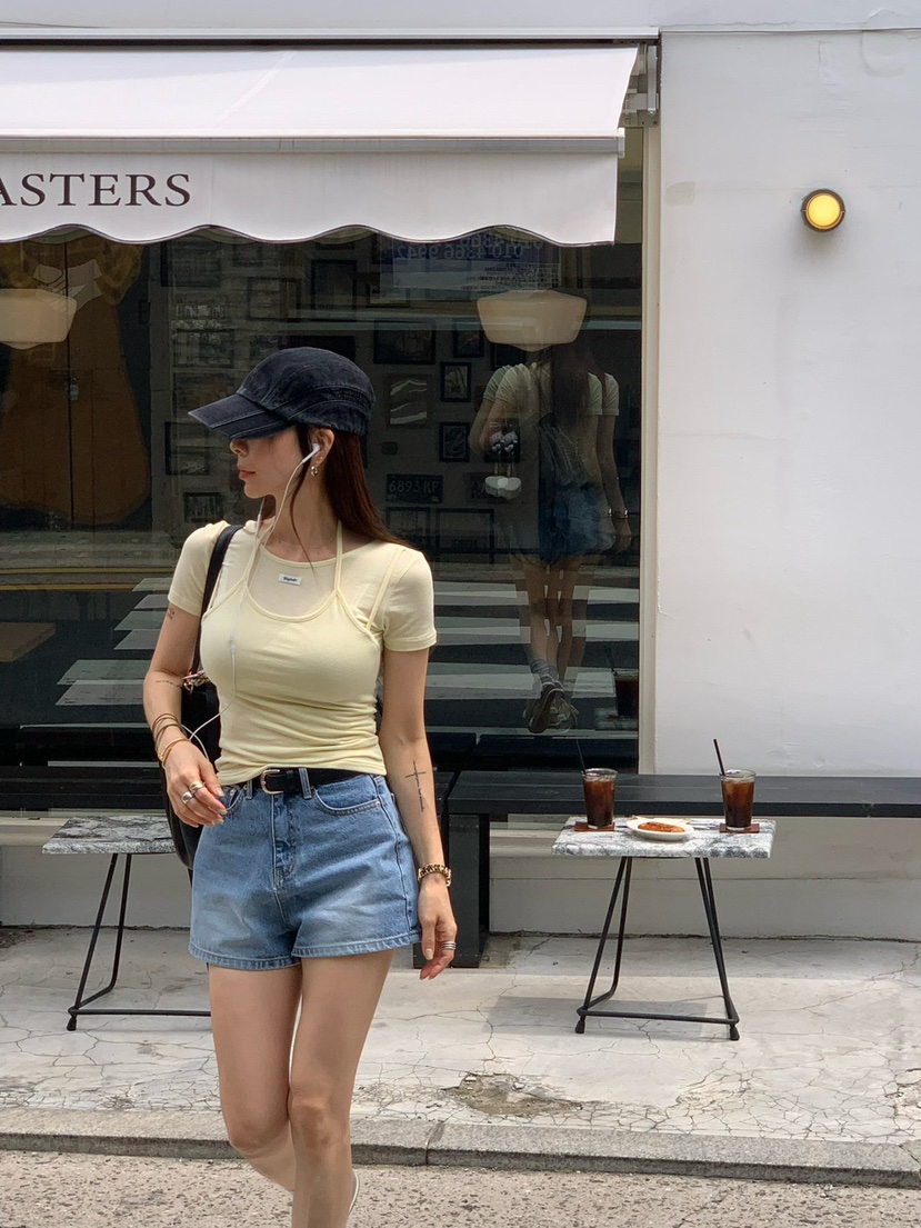 REVE CITE-L韓國代購㊣女士新品人氣時尚熱賣推薦職業短褲REVE CITE短褲