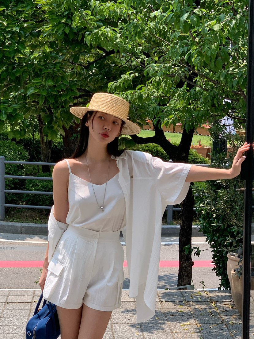 REVE CITE-L東大門㊣代購女士新品休閑推薦25春夏吊帶背心REVE CITE吊帶/背心