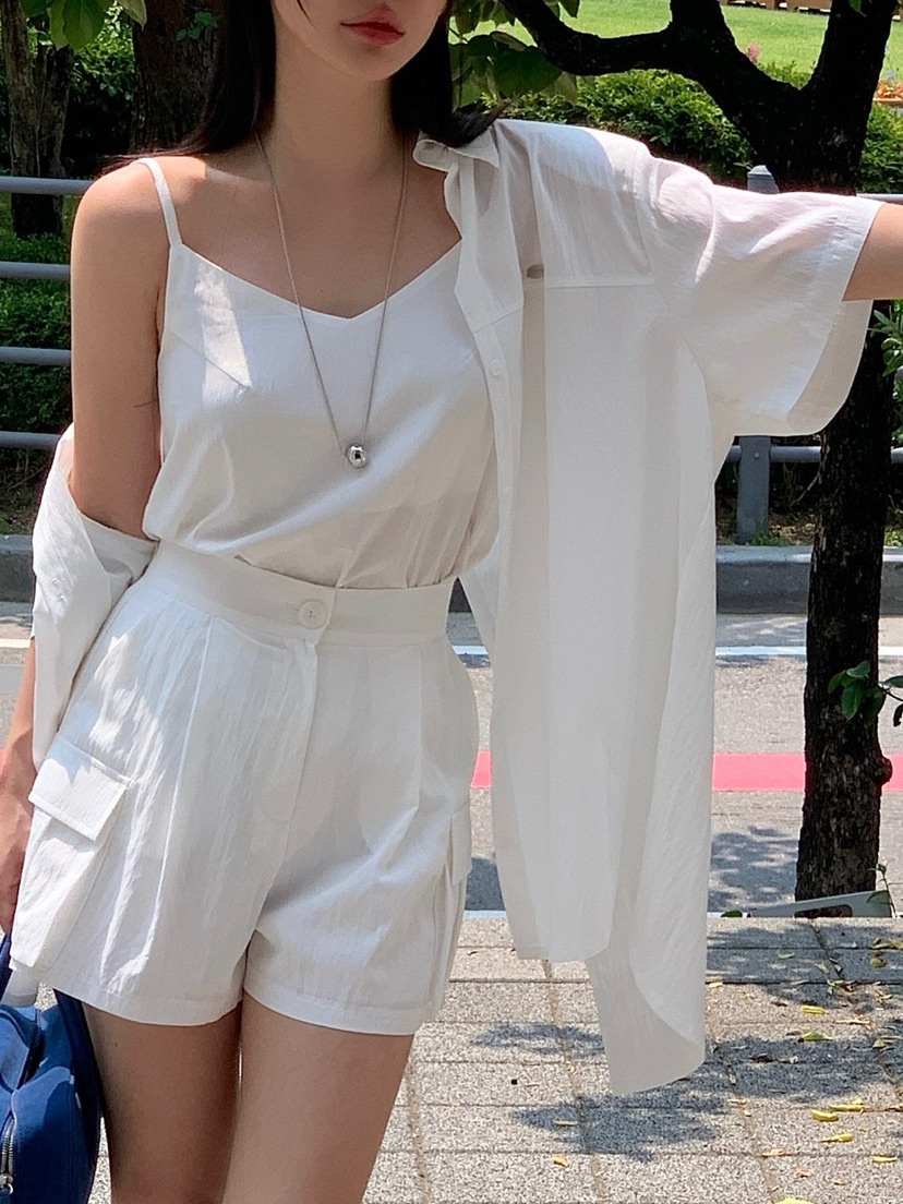 REVE CITE-L東大門㊣代購女士新品休閑推薦25春夏吊帶背心REVE CITE吊帶/背心
