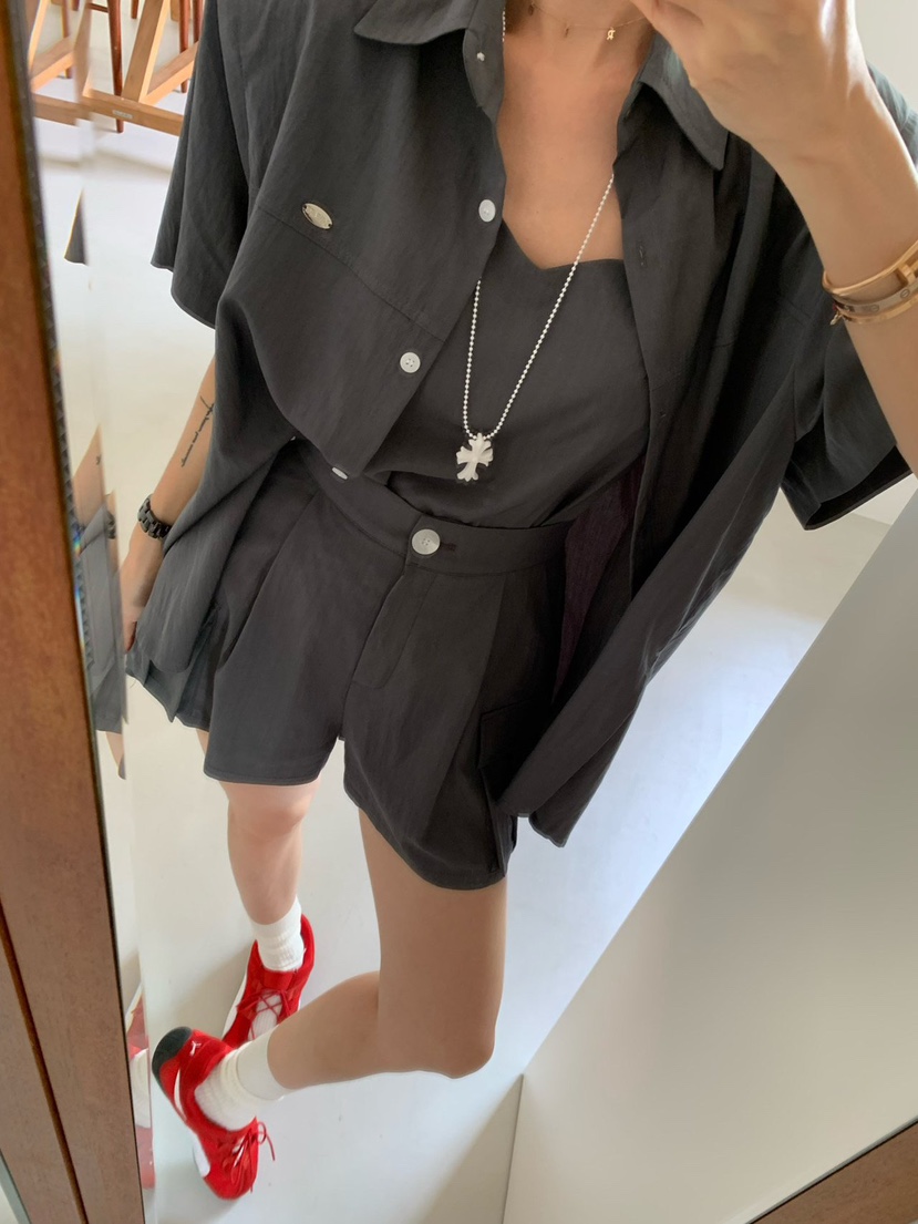 REVE CITE-L東大門㊣代購女士新品休閑推薦25春夏吊帶背心REVE CITE吊帶/背心