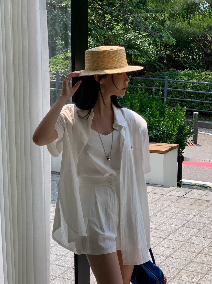 REVE CITE-L東大門㊣代購女裝新品推薦職業熱賣時尚短褲口袋REVE CITE短褲