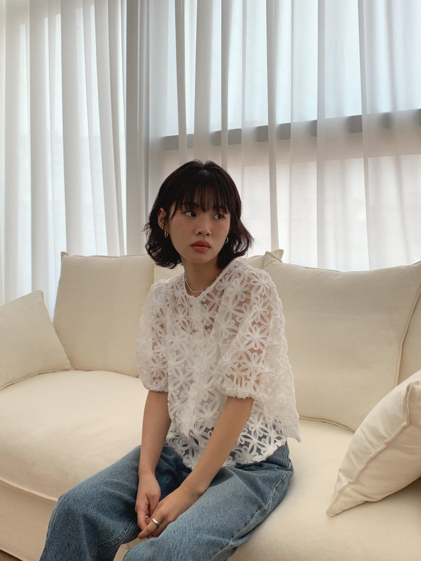 SLAT東大門㊣直郵女裝新品真品熱賣時尚推薦休閑襯衫蕾絲衫SLAT襯衫/蕾絲衫