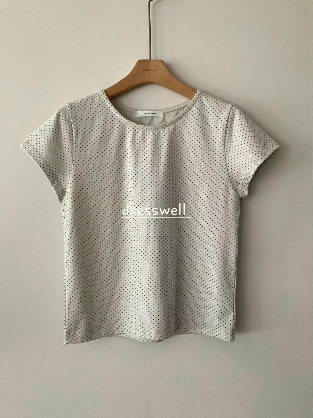 DRESSWELL東大門㊣直郵女裝新品時尚真品休閑25春夏職業T恤DRESSWELLT恤圖色3