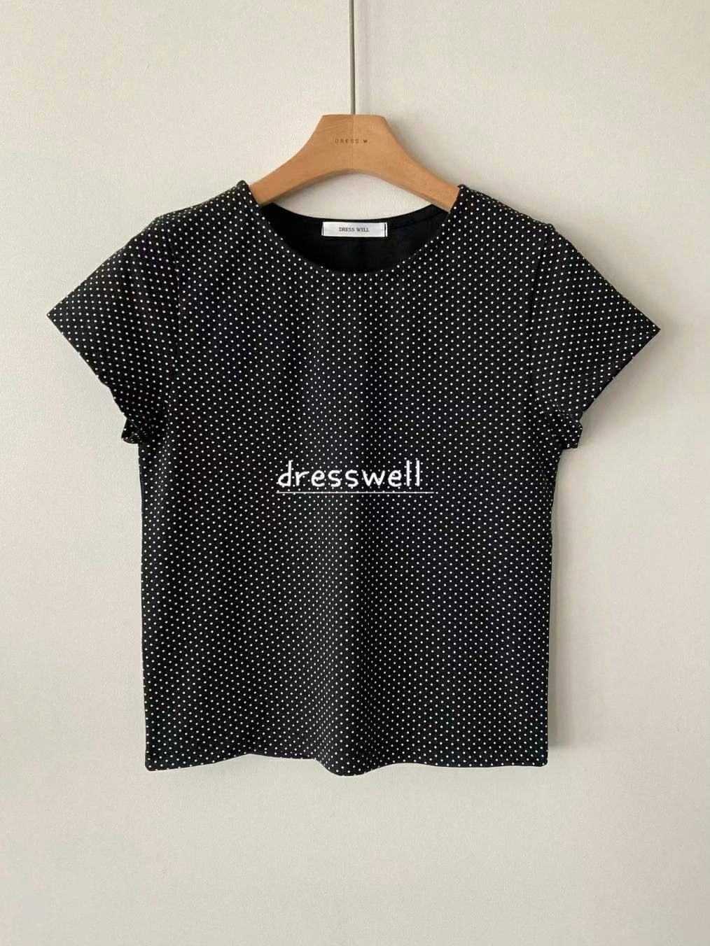 DRESSWELL東大門㊣直郵女裝新品時尚真品休閑25春夏職業T恤DRESSWELLT恤圖色4