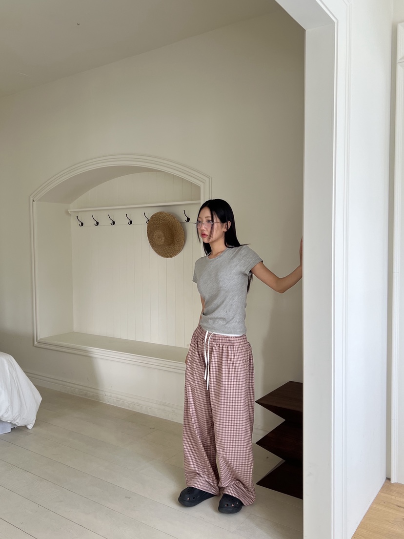 SUNDER MARKET東大門㊣實拍女裝新品25春夏休閑真品休閑褲SUNDER MARKET休閑褲