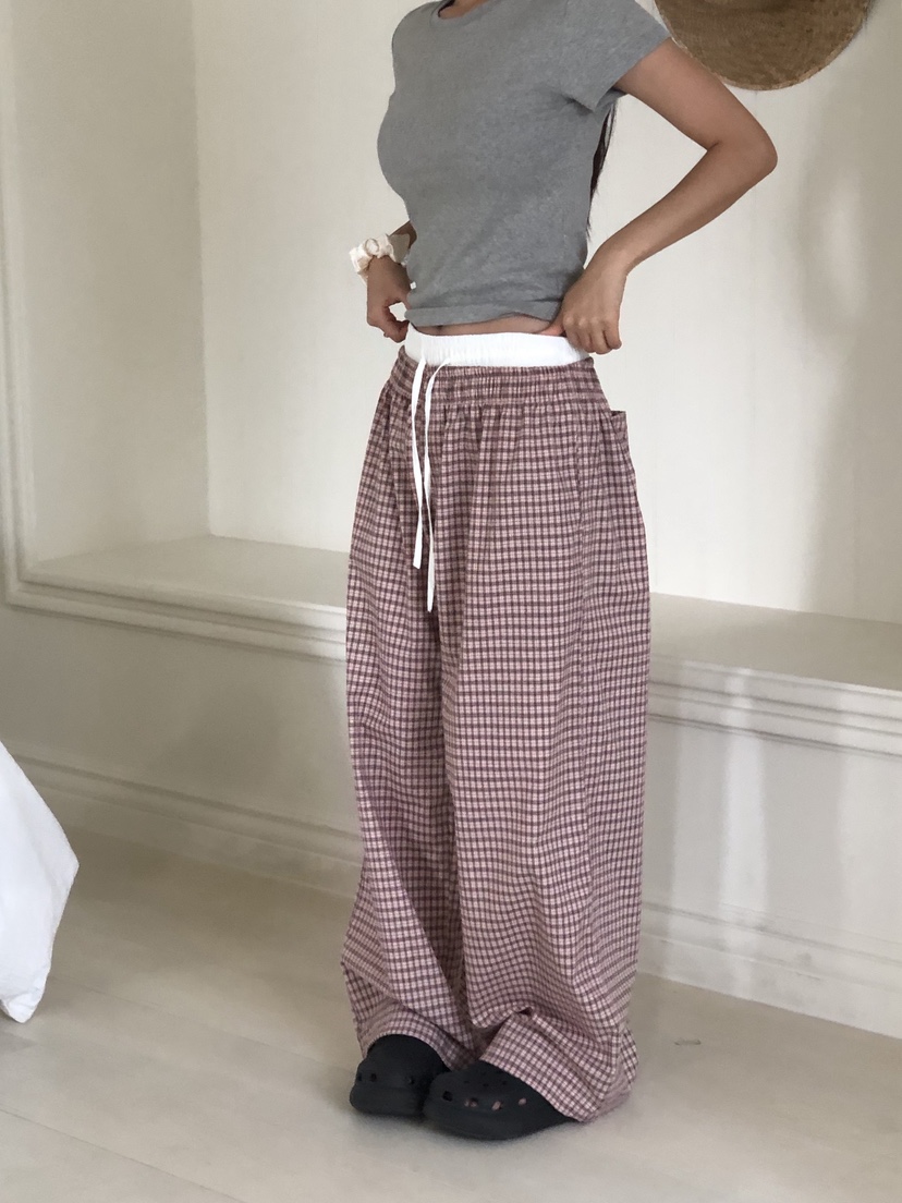 SUNDER MARKET東大門㊣實拍女裝新品25春夏休閑真品休閑褲SUNDER MARKET休閑褲