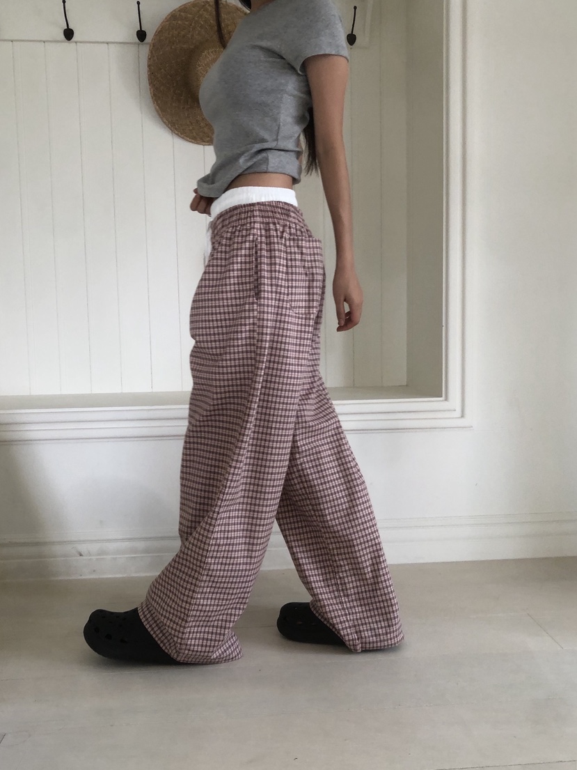 SUNDER MARKET東大門㊣實拍女裝新品25春夏休閑真品休閑褲SUNDER MARKET休閑褲