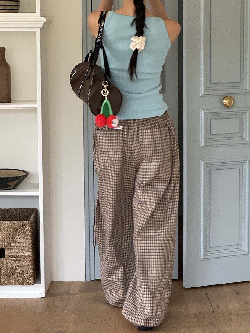 SUNDER MARKET東大門㊣實拍女裝新品25春夏休閑真品休閑褲SUNDER MARKET休閑褲