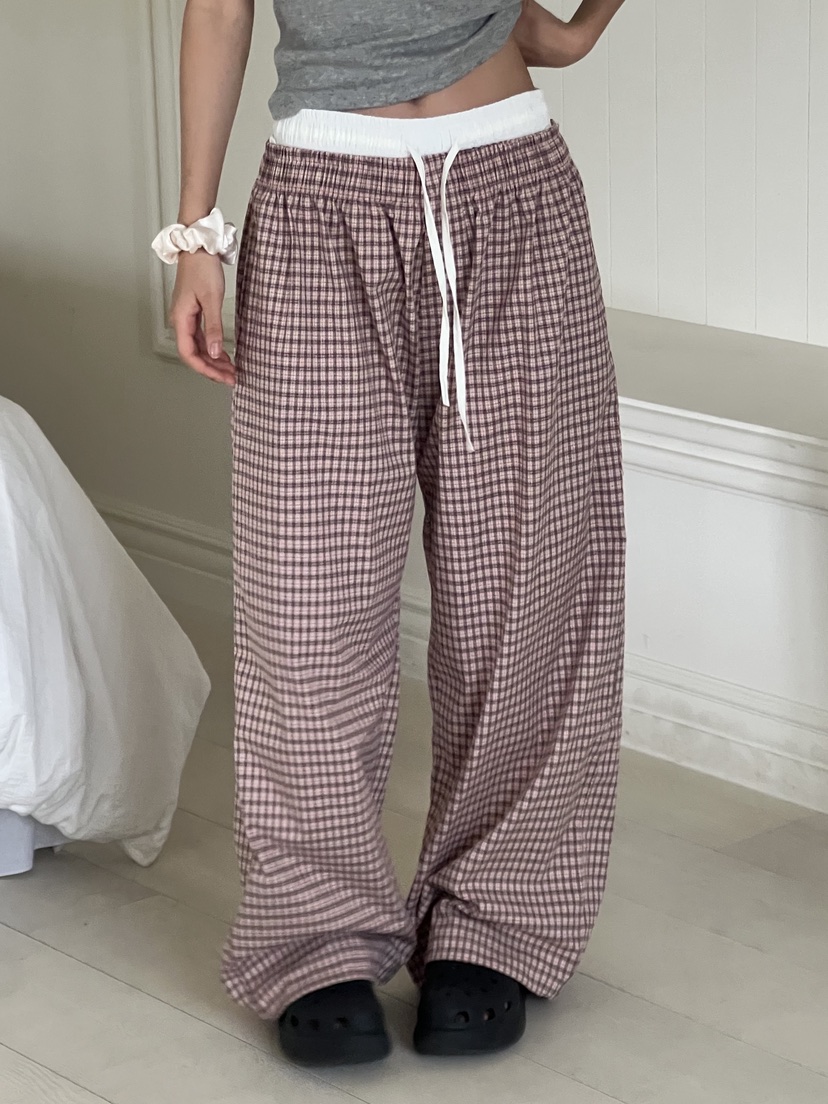 SUNDER MARKET東大門㊣實拍女裝新品25春夏休閑真品休閑褲SUNDER MARKET休閑褲圖色3