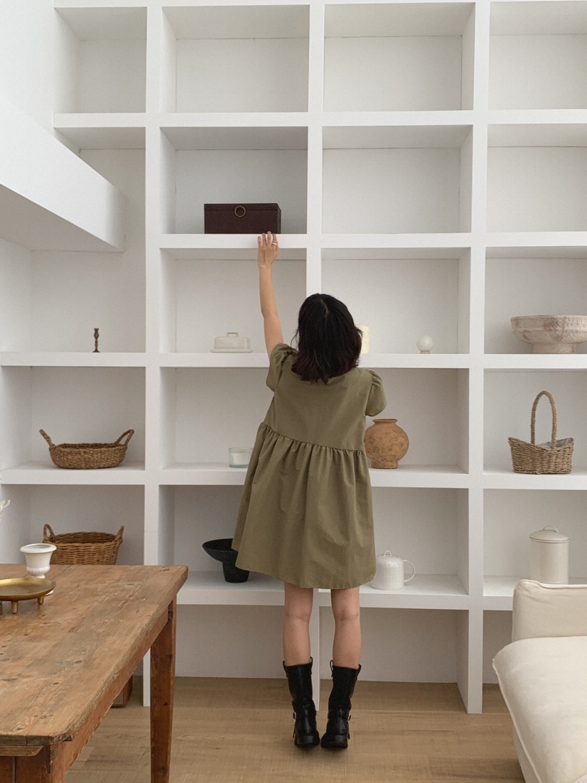 SLAT韓國直郵㊣女士新品人氣休閑推薦職業真品時尚熱賣連衣裙SLAT連衣裙