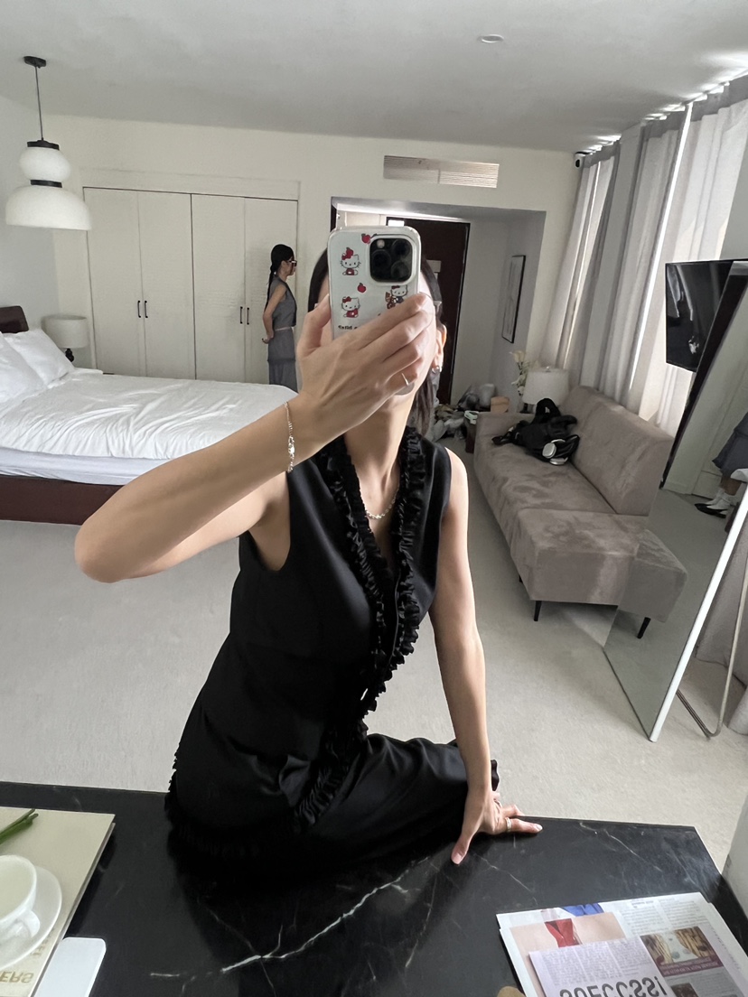 SUNDER MARKET韓國直郵㊣女裝新品職業時尚休閑推薦真品馬甲SUNDER MARKET馬甲