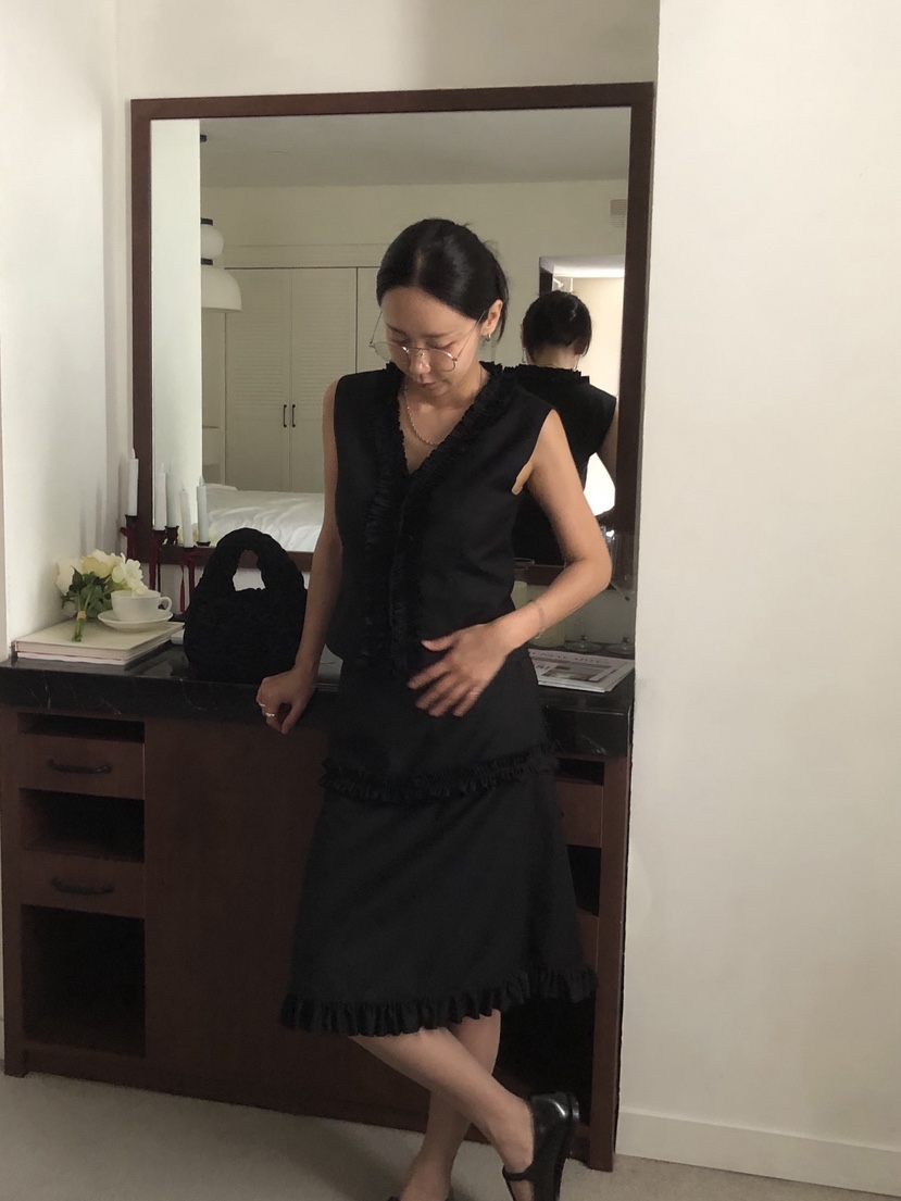 SUNDER MARKET韓國直郵㊣女裝新品職業時尚休閑推薦真品馬甲SUNDER MARKET馬甲