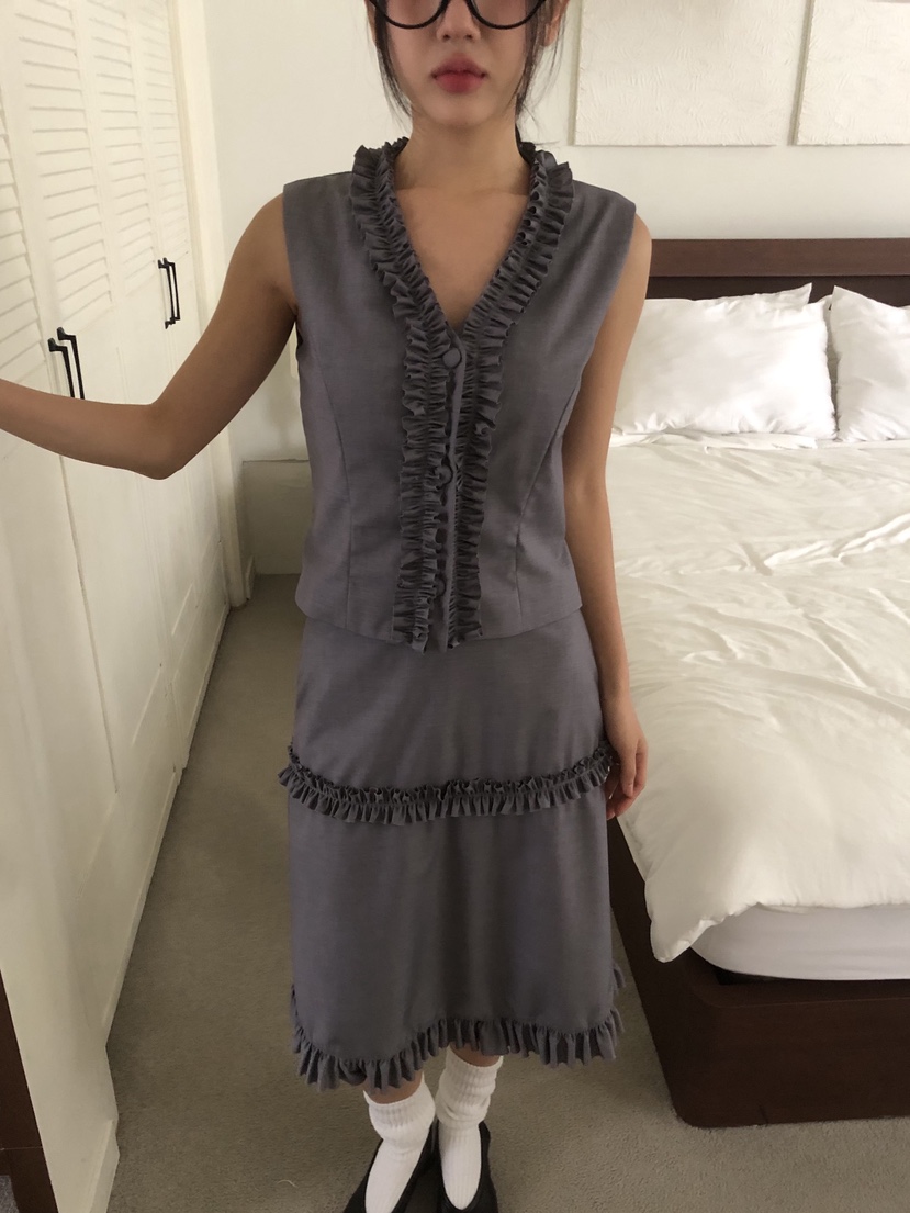 SUNDER MARKET韓國直郵㊣女裝新品職業時尚休閑推薦真品馬甲SUNDER MARKET馬甲
