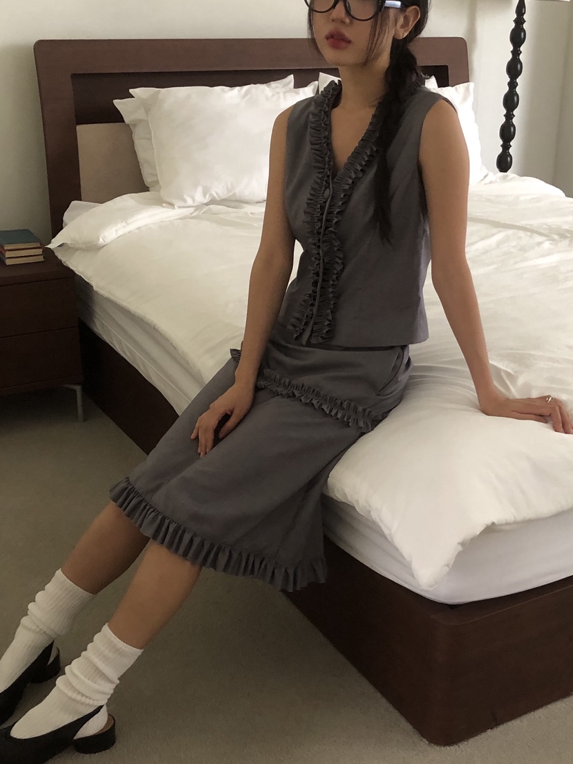 SUNDER MARKET韓國直郵㊣女裝新品職業時尚休閑推薦真品馬甲SUNDER MARKET馬甲