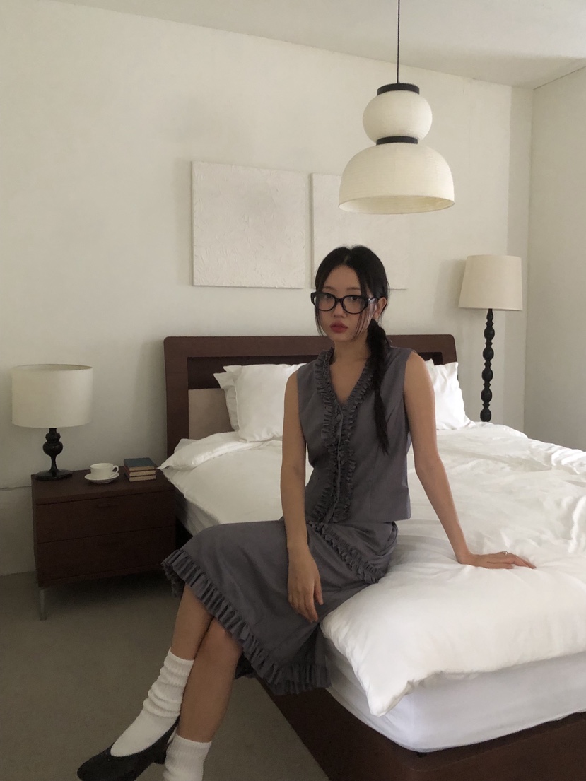 SUNDER MARKET韓國直郵㊣女裝新品職業時尚休閑推薦真品馬甲SUNDER MARKET馬甲
