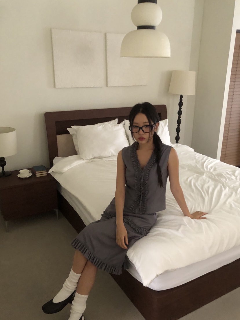 SUNDER MARKET韓國直郵㊣女裝新品職業時尚休閑推薦真品馬甲SUNDER MARKET馬甲