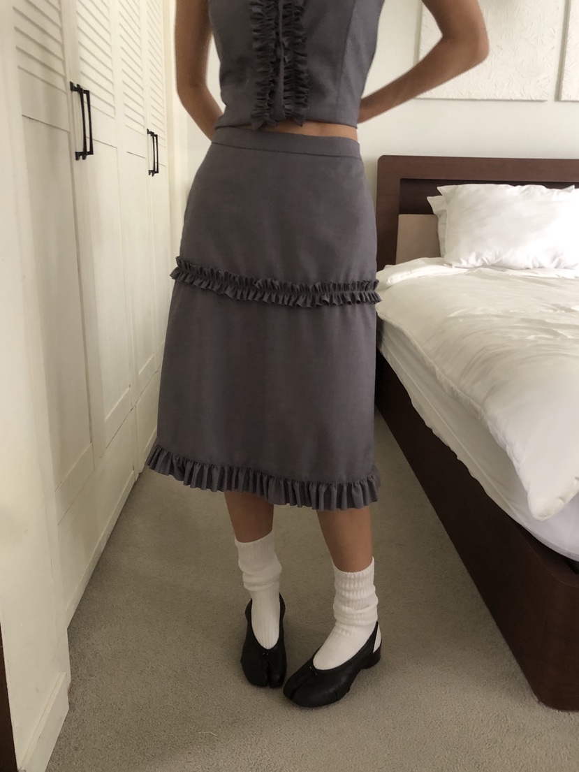 SUNDER MARKET韓國直郵㊣女士新款真品熱賣職業半身裙中短裙SUNDER MARKET半身裙/中短裙