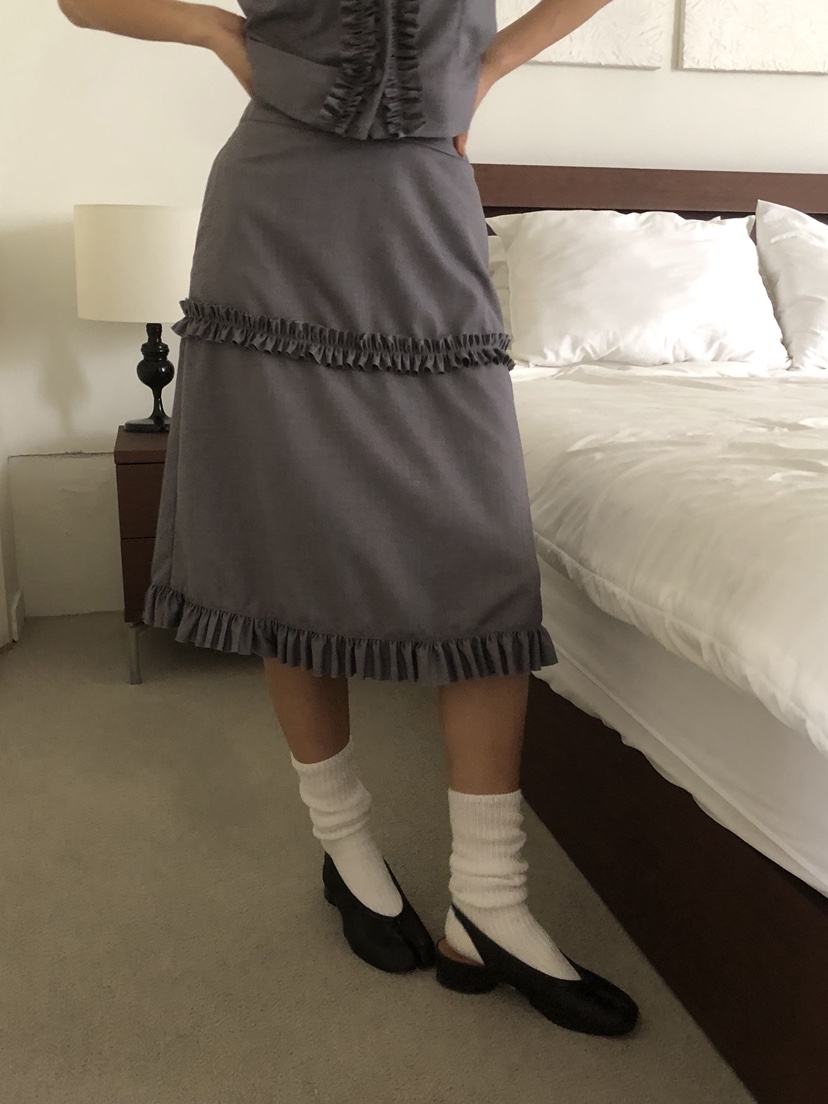SUNDER MARKET韓國直郵㊣女士新款真品熱賣職業半身裙中短裙SUNDER MARKET半身裙/中短裙