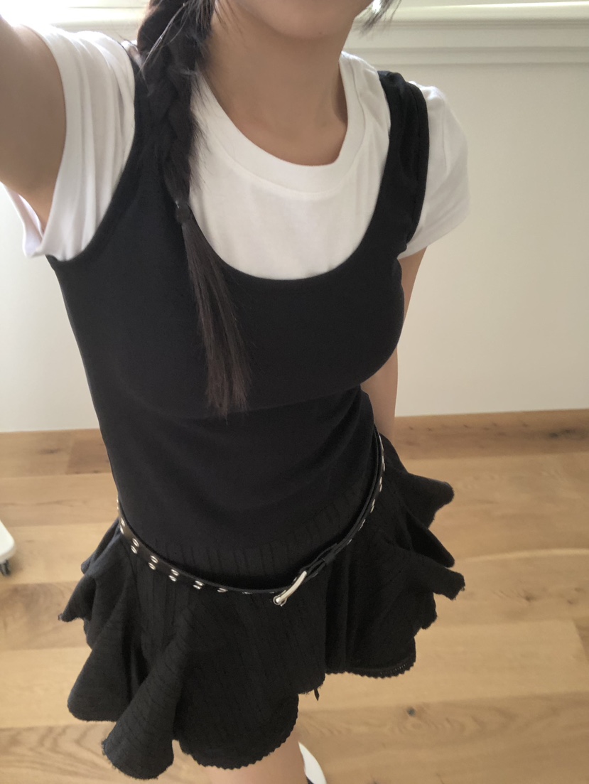 SUNDER MARKET東大門㊣代購女士新品時尚真品連衣裙不含腰帶SUNDER MARKET連衣裙