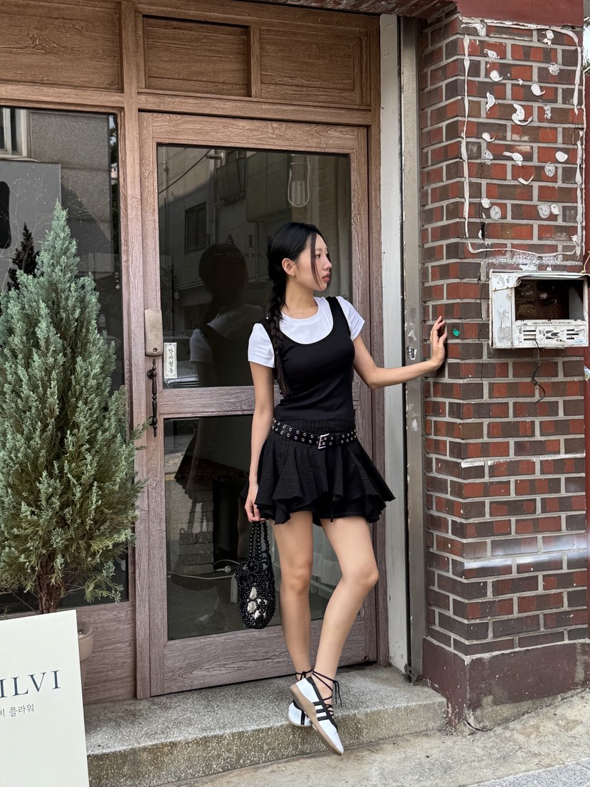 SUNDER MARKET東大門㊣代購女士新品時尚真品連衣裙不含腰帶SUNDER MARKET連衣裙