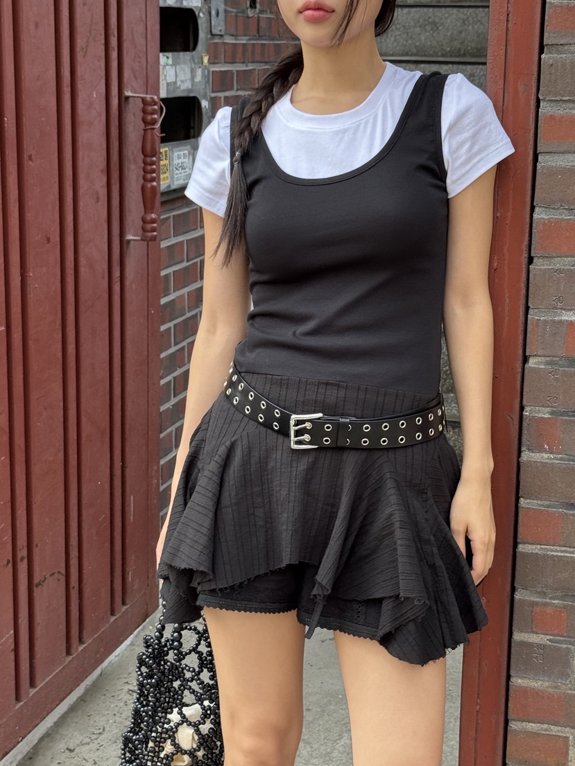 SUNDER MARKET東大門㊣代購女士新品時尚真品連衣裙不含腰帶SUNDER MARKET連衣裙圖色2