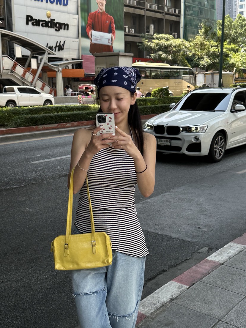 SUNDER MARKET東大門㊣實拍女士新品25春夏時尚真品吊帶背心SUNDER MARKET吊帶/背心