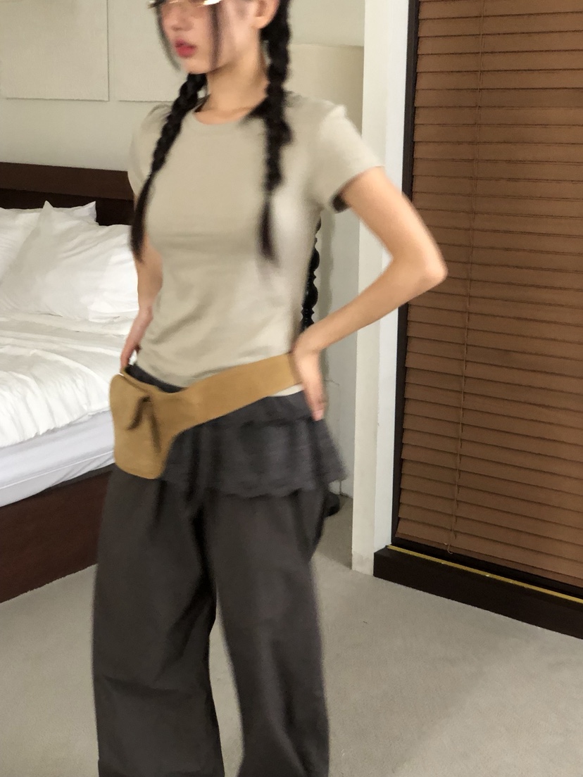 SUNDER MARKET東大門㊣代購女士新款休閑職業熱賣25春夏T恤SUNDER MARKETT恤