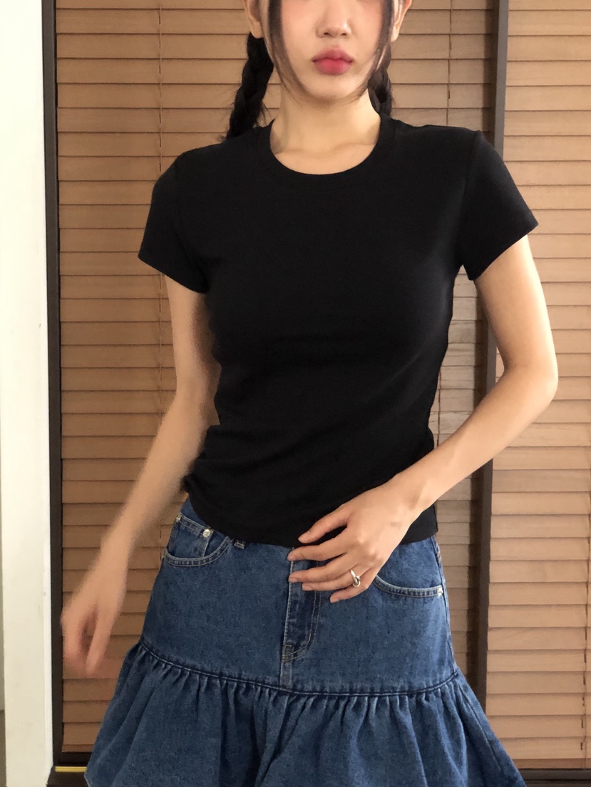 SUNDER MARKET東大門㊣代購女士新款休閑職業熱賣25春夏T恤SUNDER MARKETT恤
