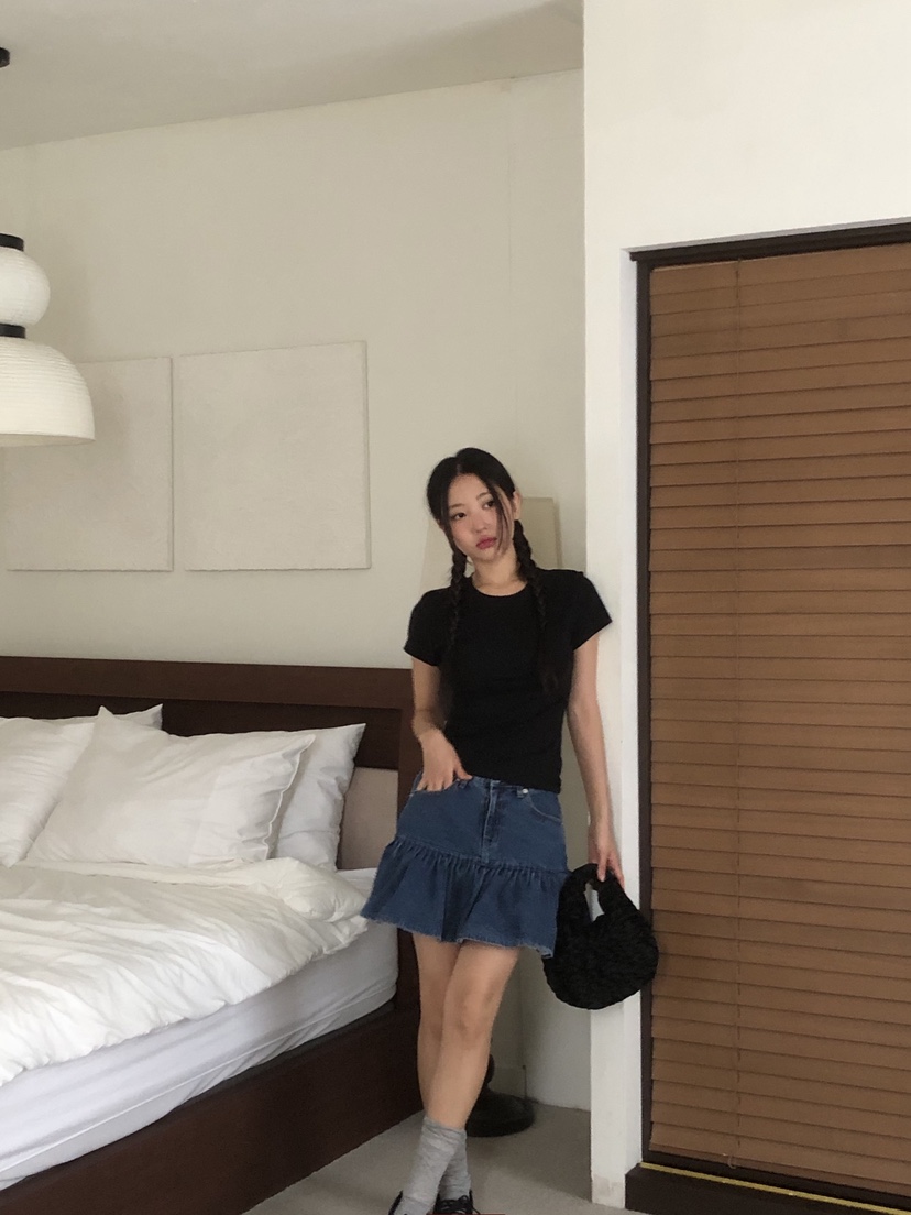 SUNDER MARKET東大門㊣代購女士新款休閑職業熱賣25春夏T恤SUNDER MARKETT恤