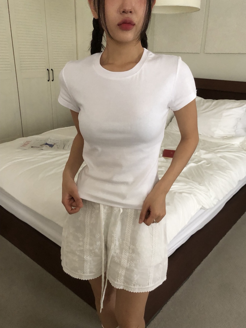 SUNDER MARKET東大門㊣代購女士新款休閑職業熱賣25春夏T恤SUNDER MARKETT恤