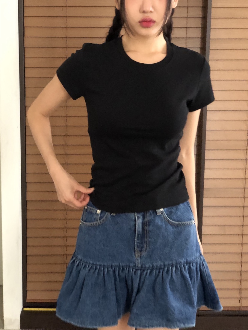 SUNDER MARKET東大門㊣代購女士新款休閑職業熱賣25春夏T恤SUNDER MARKETT恤圖色4