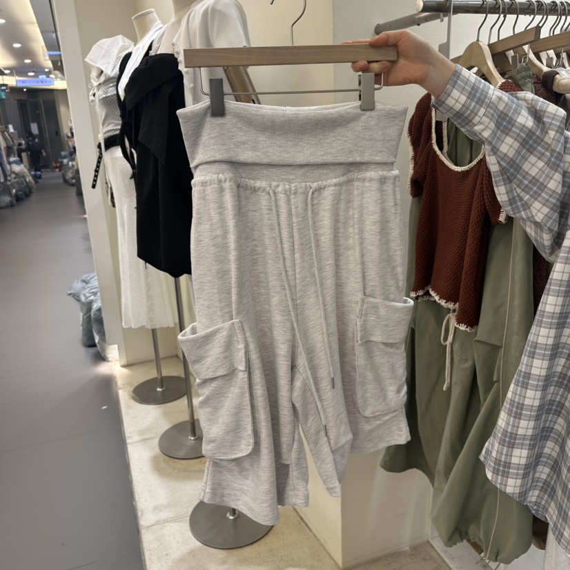 TOMGIRL韓國直郵㊣女裝新款休閑熱賣25春夏時尚真品短褲口袋TOMGIRL短褲