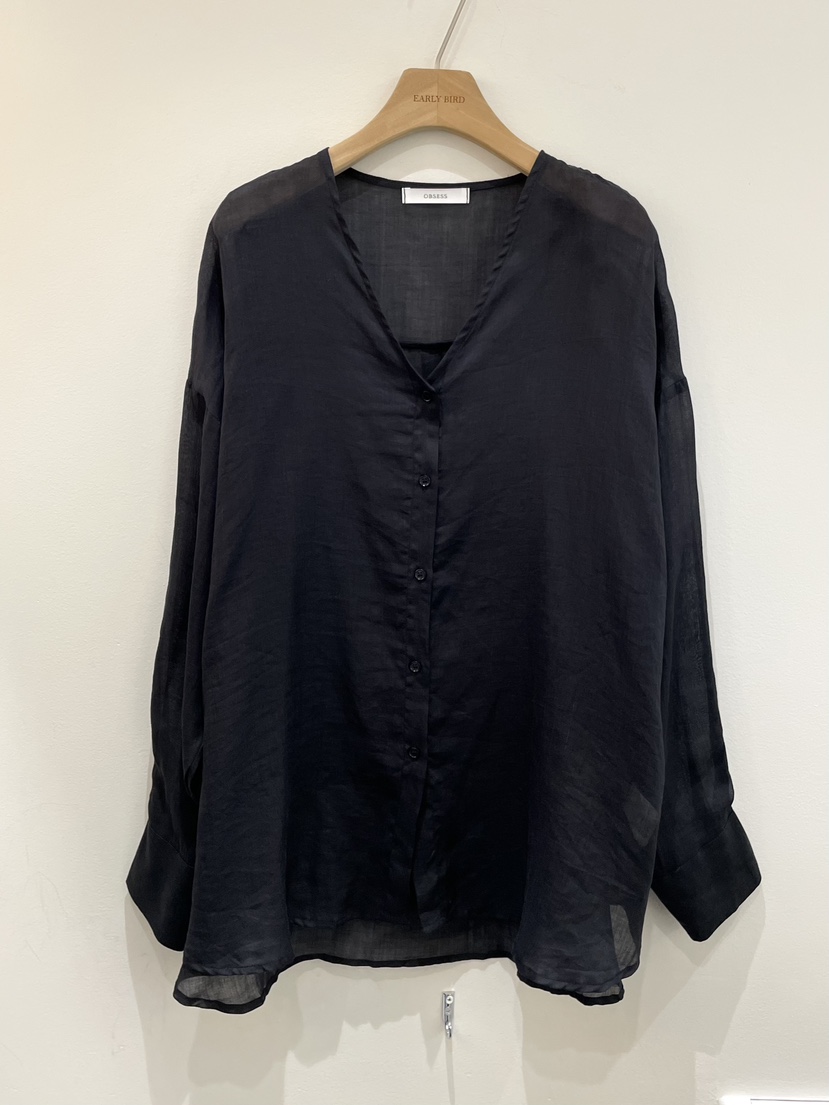 OBSESS東大門㊣代購女裝新品熱賣推薦時尚25春夏襯衫蕾絲衫OBSESS/EARLY BIRD襯衫/蕾絲衫圖色2