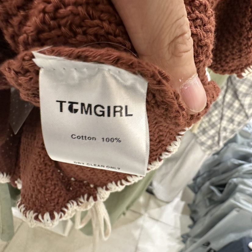 TOMGIRL韓國直郵㊣女裝新款時尚休閑25春夏人氣真品針織衫緊身TOMGIRL針織衫