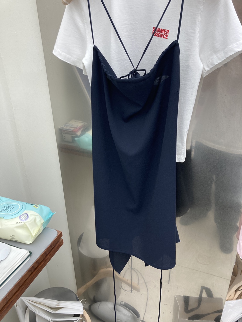 CURVY東大門㊣實拍女裝新品25春夏時尚真品休閑熱賣連衣裙褶皺CURVY連衣裙圖色2