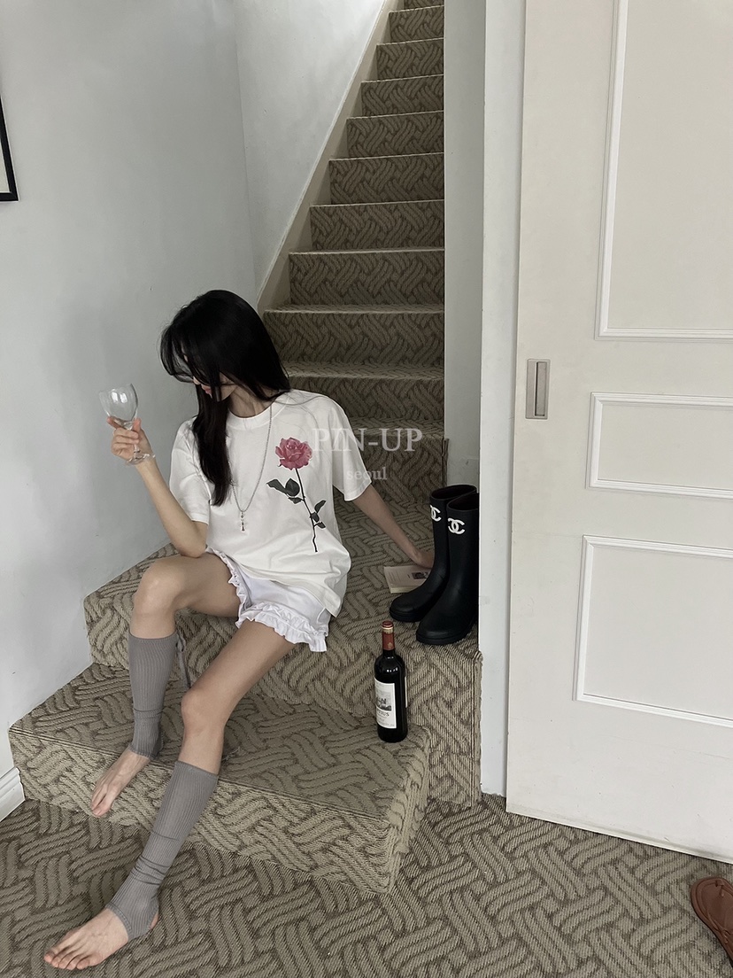 PIN-UP韓國直郵㊣女裝新品時尚真品25春夏休閑人氣職業T恤PIN-UPT恤