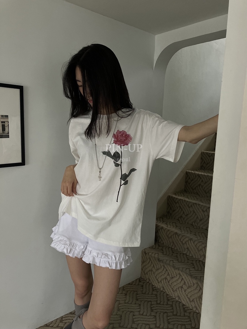 PIN-UP韓國直郵㊣女裝新品時尚真品25春夏休閑人氣職業T恤PIN-UPT恤