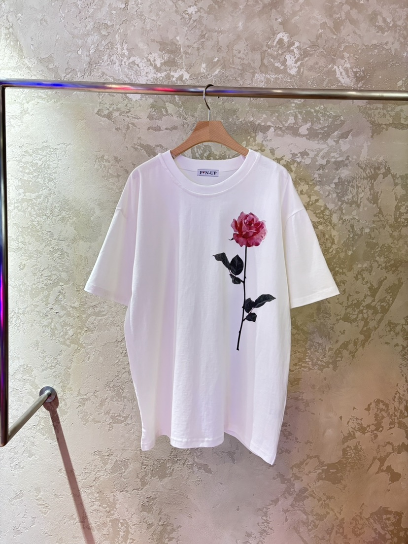 PIN-UP韓國直郵㊣女裝新品時尚真品25春夏休閑人氣職業T恤PIN-UPT恤