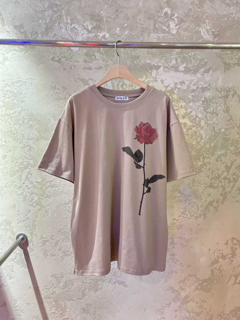 PIN-UP韓國直郵㊣女裝新品時尚真品25春夏休閑人氣職業T恤PIN-UPT恤圖色3