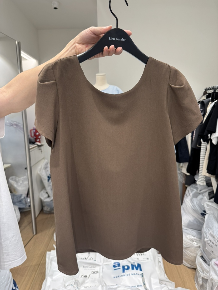 BIEN GARDER韓國代購㊣女裝新品真品時尚推薦25春夏襯衫蕾絲衫BIEN GARDER襯衫/蕾絲衫