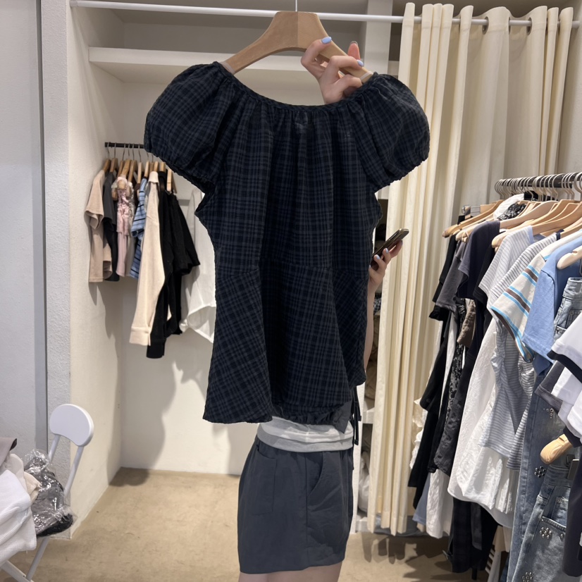 IR BIEN韓國代購㊣女士新品職業25春夏熱賣休閑襯衫蕾絲衫ir bien-A襯衫/蕾絲衫
